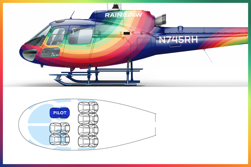 Rainbow Helicopters AStar Seating Chart