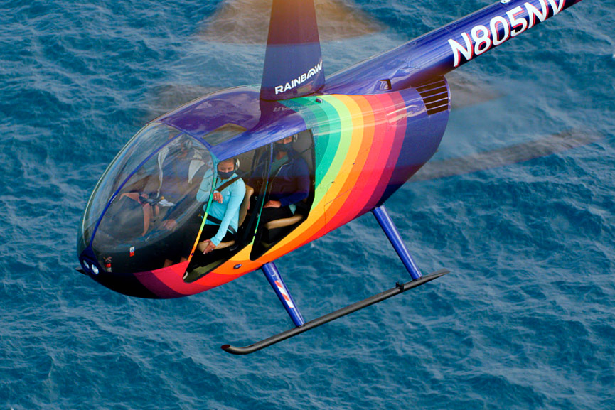 Rainbow Helicopters Doors Off (Open Door) helicopter tour