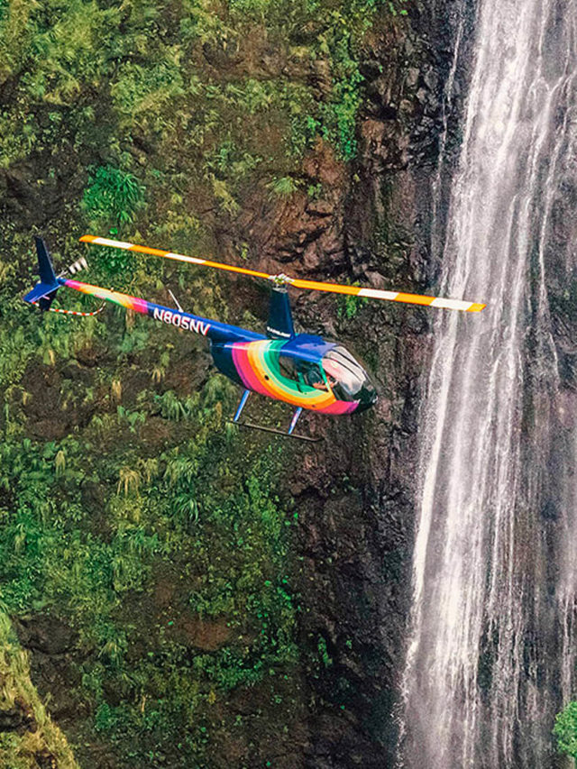 Rainbow Oahu Helicopter Tour At Sacred Falls