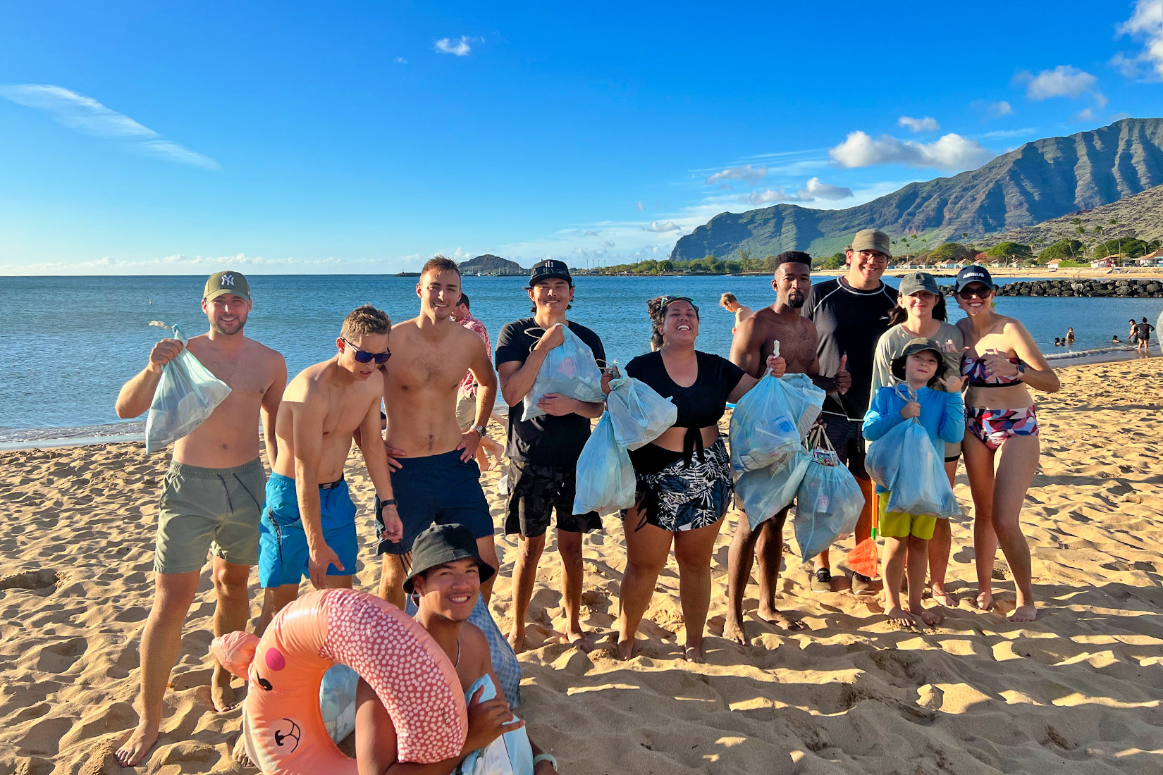 Rainbow Helicopters Oahu Beach Cleanup