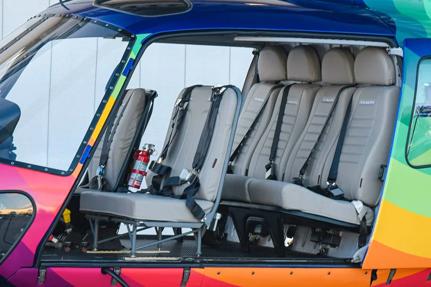 Rainbow Helicopters Airbus Astar interior seating