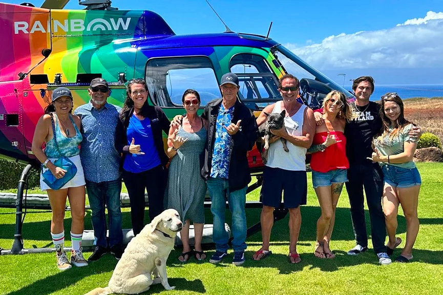 Rainbow Helicopters partners with artist Wyland to deliver financial assistance to Maui organizations