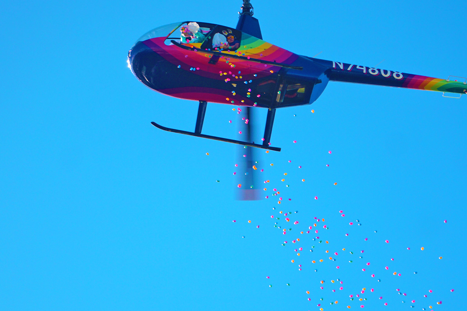 Rainbow Helicoopters community Easter Egg Drop 2025 Hawaii
